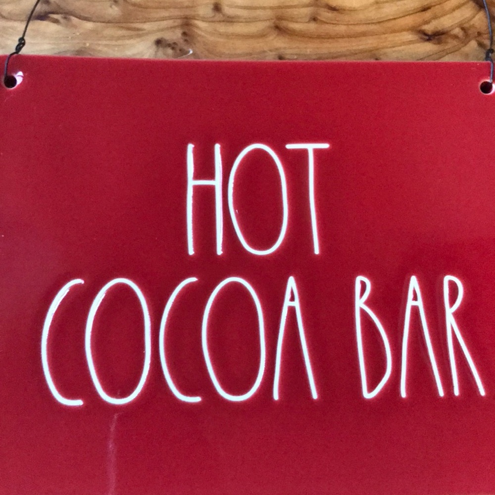 {{SOLD}} Rae Dunn Hot Cocoa Bar Sign - Picture 2 of 4